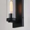 Vaxcel Grantley 1 Light Matte Black Indoor Outdoor Wall Sconce Clear Glass Cylinder Shade, LED Compatible T0719 - alternate 4
